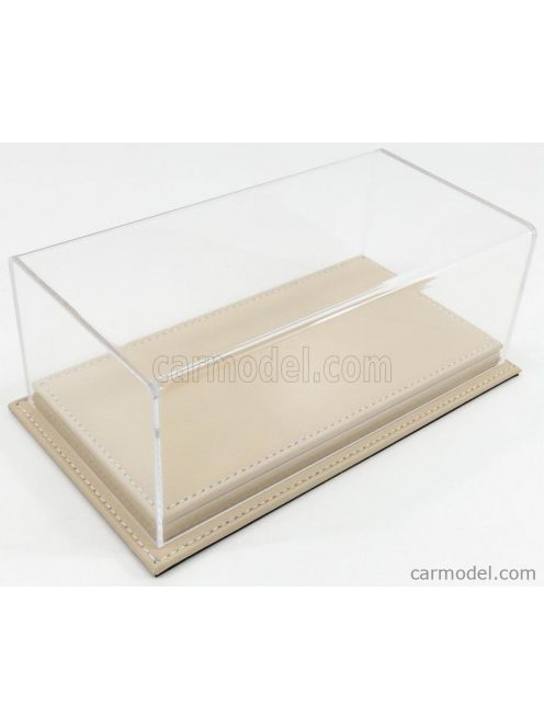 Atlantic - Vetrina Display Box Molhouse Base In Pelle - Leather Base Beige - Lungh.Lenght Cm 23 X Largh.Width Cm 12 X Alt.Height Cm 8.5 (Altezza Interna 6.7 Cm ) Plastic Display