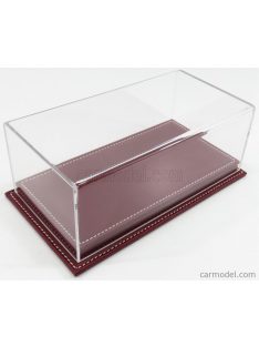   Atlantic - Vetrina Display Box Molhouse Base In Pelle - Leather Base Bordeaux - Lungh.Lenght Cm 23 X Largh.Width Cm 12 X Alt.Height Cm 8.5 (Altezza Interna 6.7Cm ) Plastic Display