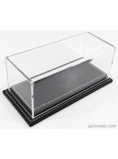   Atlantic - Vetrina Display Box Molhouse Base In Pelle Nera - Leather Base Black - Lungh.Lenght Cm 17 X Largh.Width Cm 8 X Alt.Height Cm 7 (Altezza Interna 5.2 Cm ) Plastic Display