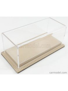   Atlantic - Vetrina Display Box Molhouse Base In Pelle - Leather Base Beige - Lungh.Lenght Cm 17 X Largh.Width Cm 8 X Alt.Height Cm 7 (Altezza Interna 5.2 Cm ) Plastic Display