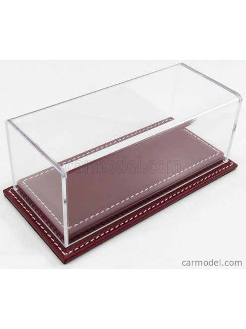 Atlantic - Vetrina Display Box Molhouse Base In Pelle - Leather Base Bordeaux - Lungh.Lenght Cm 17 X Largh.Width Cm 8 X Alt.Height Cm 7 (Altezza Interna 5.2 Cm ) Plastic Display