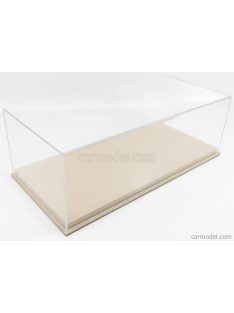   Atlantic - Vetrina Display Box Molhouse Base In Pelle - Leather Base Beige - Lungh.Lenght Cm 51 X Largh.Width Cm 24 X Alt.Height Cm 19 (Altezza Interna 15.3 Cm ) Plastic Display