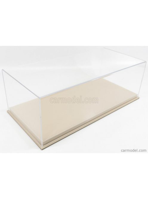 Atlantic - Vetrina Display Box Molhouse Base In Pelle - Leather Base Beige - Lungh.Lenght Cm 51 X Largh.Width Cm 24 X Alt.Height Cm 19 (Altezza Interna 15.3 Cm ) Plastic Display