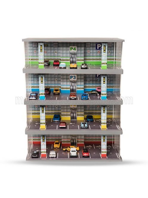 Atlantic - VETRINA DISPLAY BOX DIORAMA PARCHEGGIO 4 PIANI - PARKING 4 FLOOR - CARS NOT INCLUDED - Lungh.LENGHT cm 43.0 X Largh.WIDTH cm 25.0 X Alt.HEIGHT cm 56.0 VARIOUS