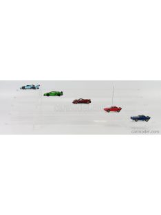   Atlantic - Vetrina Display Box Espositore - For 36 Cars 1/64 Lungh.Lenght Cm 50.0 X Largh.Width Cm18.8 X Alt.Height Cm 13.5 (Altezza Utile Tra I Ripiani Cm Inner Height Among Shelves) Plastic Display