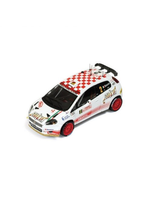 Atlas - 1:43 2009 Abarth Grande Punto S2000 #2 G. Basso/M. Dotta Rally Monte Carlo, White/Red