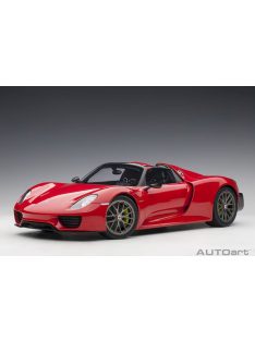   Autoart - 1:12 Porsche 918 Spyder Guards Red, 2013 (composite model/3 openings and workable rear spoiler and fuel cap) "with Weissach package" - AUTOart