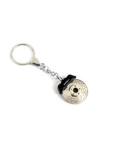   Autoart - Racing Brake Disc Keychain Omegaring (Black Caliper/White Autoart Logo)