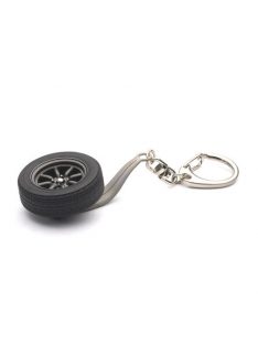 Autoart - 1:18 Keychain Wheel 8-Spokes (Black) In 1:18 Scale