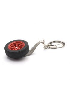 Autoart - 1:18 Keychain Wheel 8-Spokes (Red) In 1:18 Scale