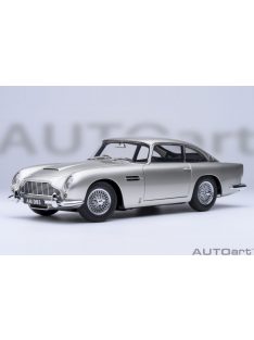   Autoart - 1:18 Aston Martin DB5, Birch Silver, 1964 (composite model/full openings) - AUTOart