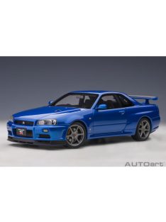   Autoart - 1:18 Nissan Skyline Gt-R (R34) 2001 V-Spec Ii (Bayside Blue) (Composite Model/Full Openings)