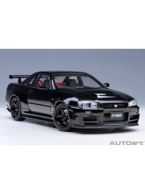 Autoart - 1:18 Nissan Skyline GT-R(R34) NISMO Z-Tune (black pearl) 2005 (composite model/full openings, total 4 openings) – Autoart