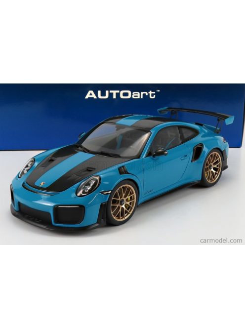 Autoart - Porsche 911 991-2 Gt2 Rs Weissach Package 2019 Miami Blue