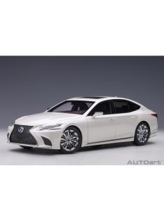   Autoart - 1:18 Lexus Ls 500H 2018 (Sonic White Metallic/Crimson & Black Interior) (Composite Model/Full Openings)