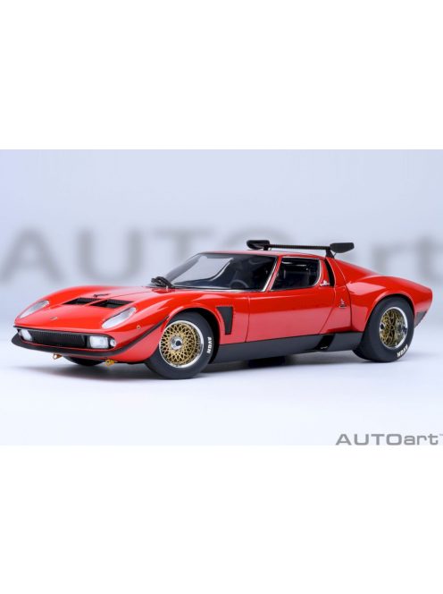 Autoart - 1:18 Lamborghini Miura Jota SVR, Red, 1968 (composite model/full openings) - AUTOart