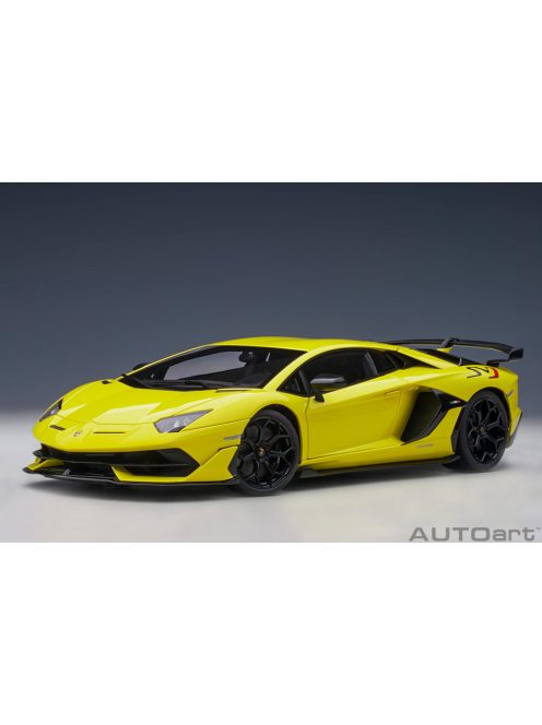 Autoart - Lamborghini Aventador Svj 2019 (Giallo Tenerife/Pearl Yellow)(Composite Model/Full Openings) Autoart