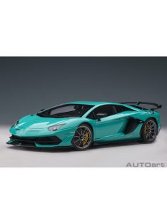   Autoart - 1:18 Lamborghini Aventador Svj 2019 (Blu Glauco/Solid Blue) (Composite Model/Full Openings)