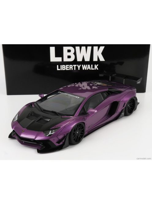 Autoart - Lamborghini Aventador Liberty Walk 2017 Purple Carbon