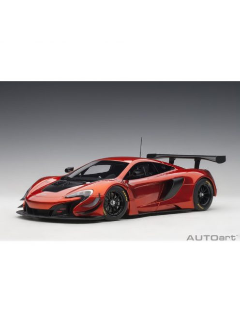 Autoart - 1:18 Mclaren 650S Gt3 (Volcano Orange/Black Accents) (Composite Model/2 Door Openings, 26 X 11.5 X 6.8 Cm)