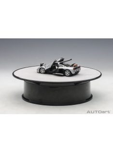   Autoart - Rotating display stand (small / with silver surface), diameter 20 cm with transformer - Autoart