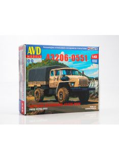   Avd - Ural-43206-0551 Flatbed Truck - Die-Cast Model Kit - Avd