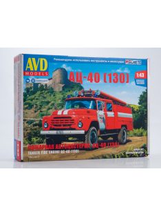 Avd - Fire Truck Ac-40 (Zil-130) - Die-Cast Model Kit - Avd