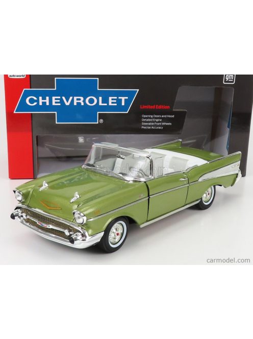 Autoworld - Chevrolet Bel Air Cabriolet Open 1957 Green Met