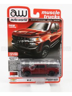   Autoworld - CHEVROLET SILVERADO CUSTOM TRAILBOSS PICK-UP 2019 RED BLACK