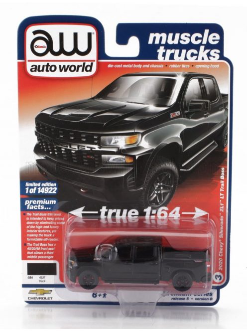 Autoworld - CHEVROLET SILVERADO PICK-UP ZL1 TRAIL BOSS 2020 BLACK