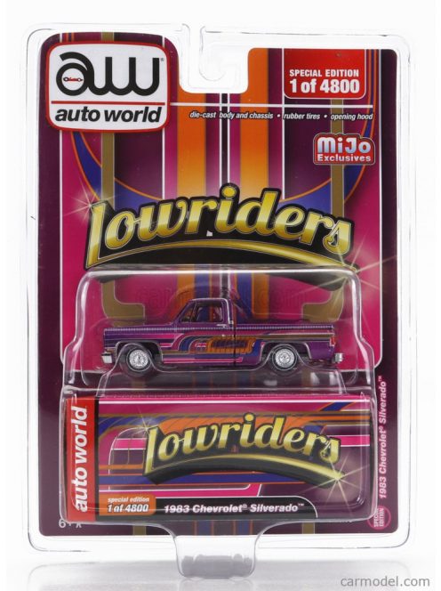 Autoworld - Chevrolet Silverado Pick-Up Lowrider Custom 1983 Purple