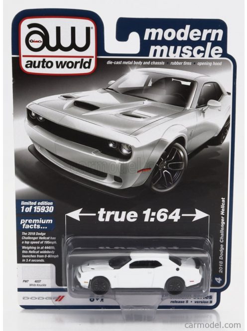 Autoworld - Dodge Challenger Hellcat Srt Coupe 2018 White