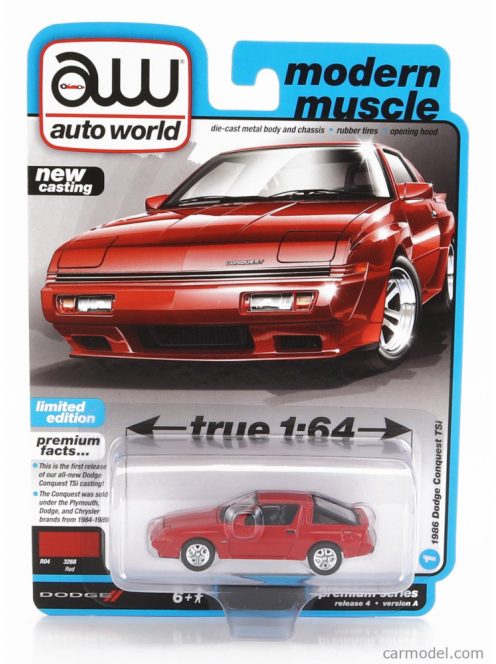 Autoworld - Dodge Conquest Tsi 1986 Red