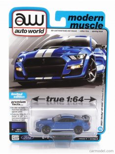   Autoworld - Ford Usa Mustang Shelby Gt500 Carbon Edition 2021 Blue White