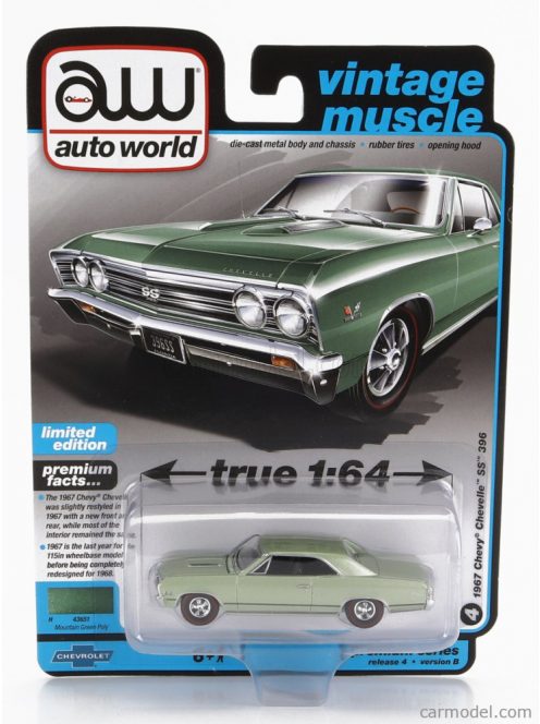 Autoworld - Chevrolet Chevelle Ss Coupe 1967 Green Met