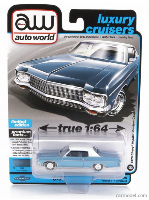 Autoworld - Chevrolet Impala Lowrider Custom 1970 Blue White