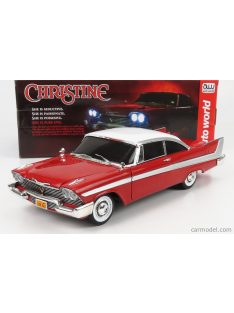   Autoworld - Plymouth Fury Coupe 1958 - Black Windows - Evil Version - Christine La Macchina Infernale Red White