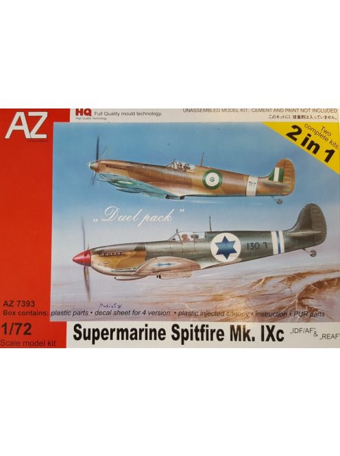 AZ Model - 1/72 Spitfire Mk.IX IDF/REAF 2in1