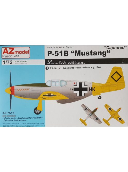 AZ Model - 1/72 P-51B Mustang Captured