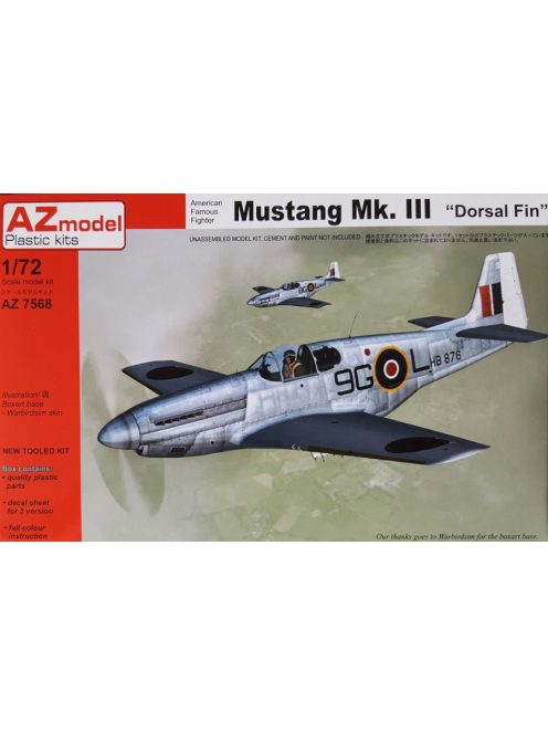 AZ Model - 1/72 N.A. Mustang Mk.III Dorsal fin 