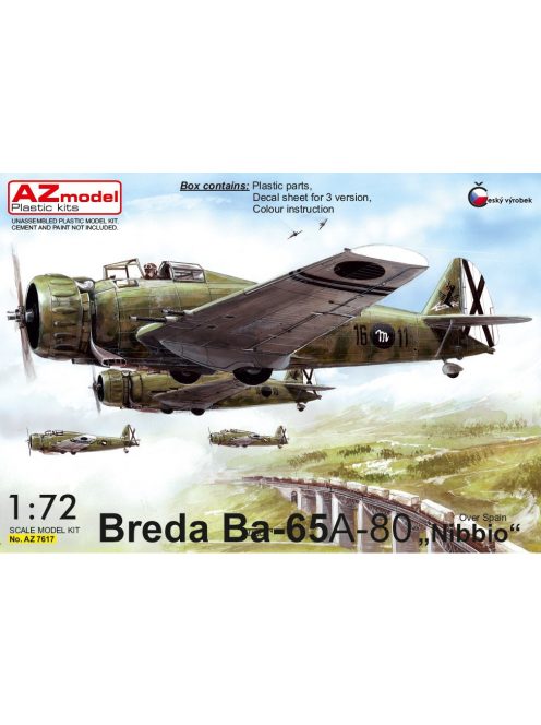 AZ Model - 1/72 Breda Ba-65 A-80 „Nibbio over Spain“