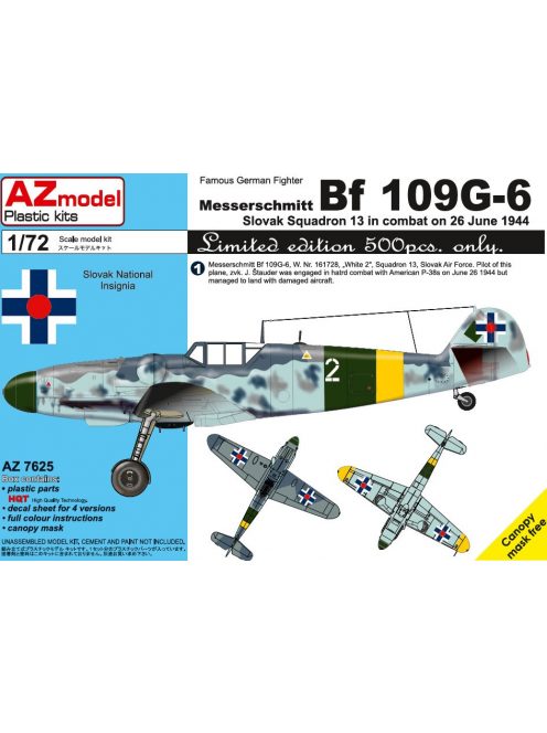 AZ Model - 1/72 Bf 109G-6 Slovak