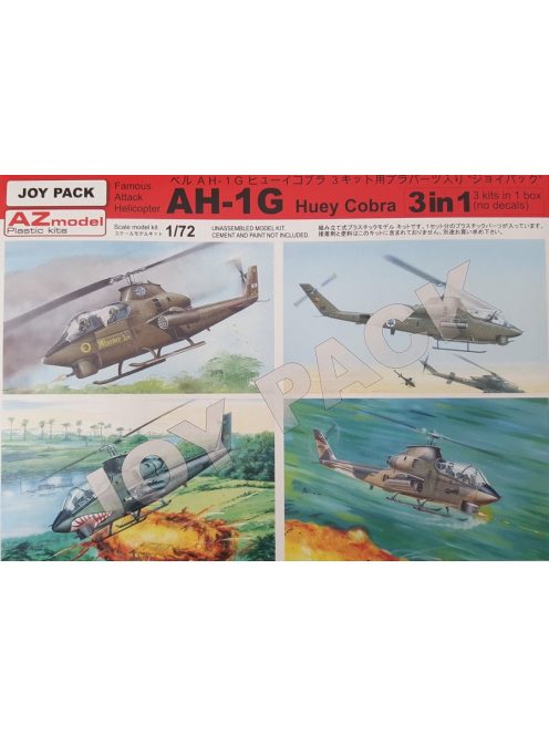 AZ Model - 1/72 AH-1G Huey Cobra 3x plastic parts