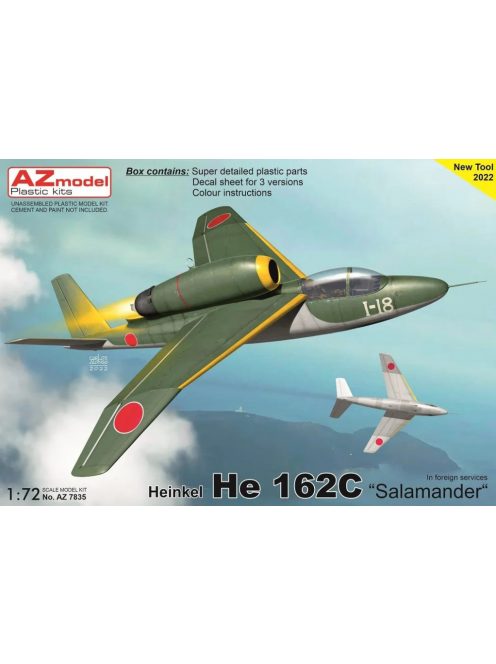 AZ Model - 1/72 Heinkel He 162C "Salamander" In foreg.ser.