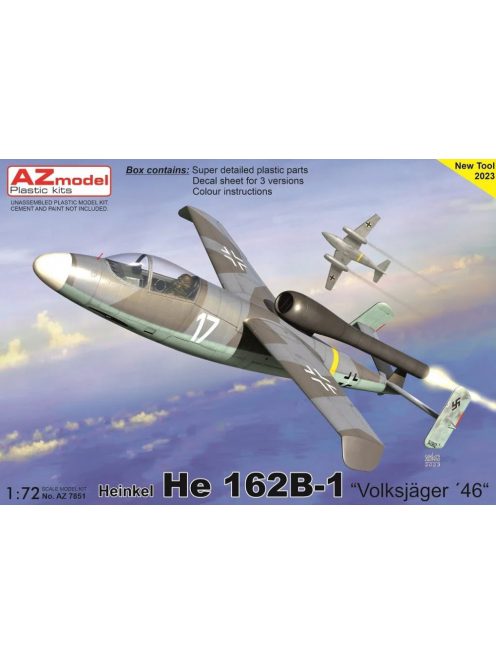 AZ Model - 1/72 Heinkel He 162B-1 "Volksjäger 46"