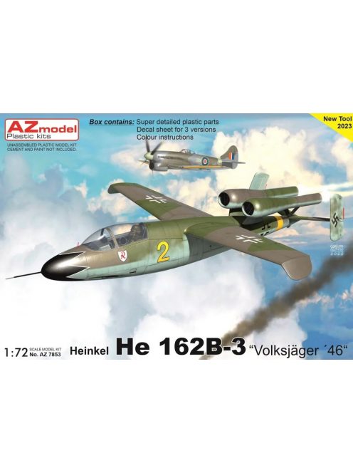 AZ Model - 1/72 Heinkel He 162B-3 "Volksjäger 46"