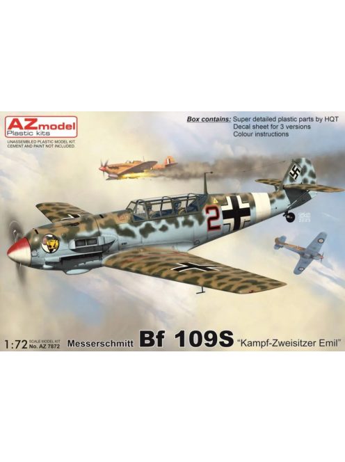 AZ Model - 1/72 Bf 109S "Kampf-Zweisitzer Emil"