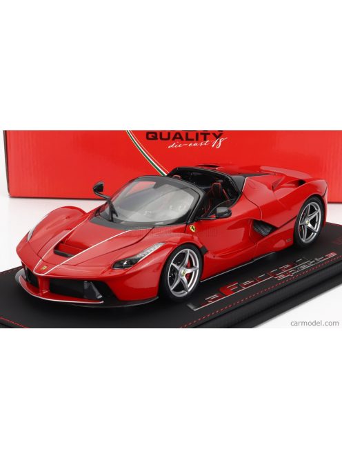 Bbrmodels - Ferrari Laferrari Aperta Spider 2016 - Con Vetrina - With Showcase Rosso Corsa 322 - Red