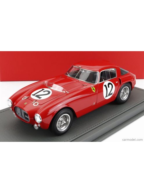 Bbr-Models - Ferrari 340Mm 4.5L V12 S/N0318 Team Scuderia Ferrari N 12 24H Le Mans 1953 A.Ascari - L.Villoresi - Con Vetrina - With Showcase Red