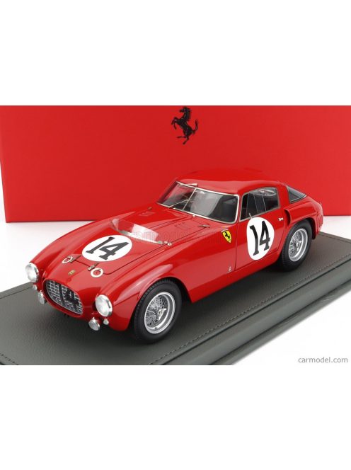 Bbr-Models - Ferrari 340Mm 4.1L V12 S/N0322 Team Scuderia Ferrari N 14 24H Le Mans 1953 G.Farina - M.Hawthorn - Con Vetrina - With Showcase Red